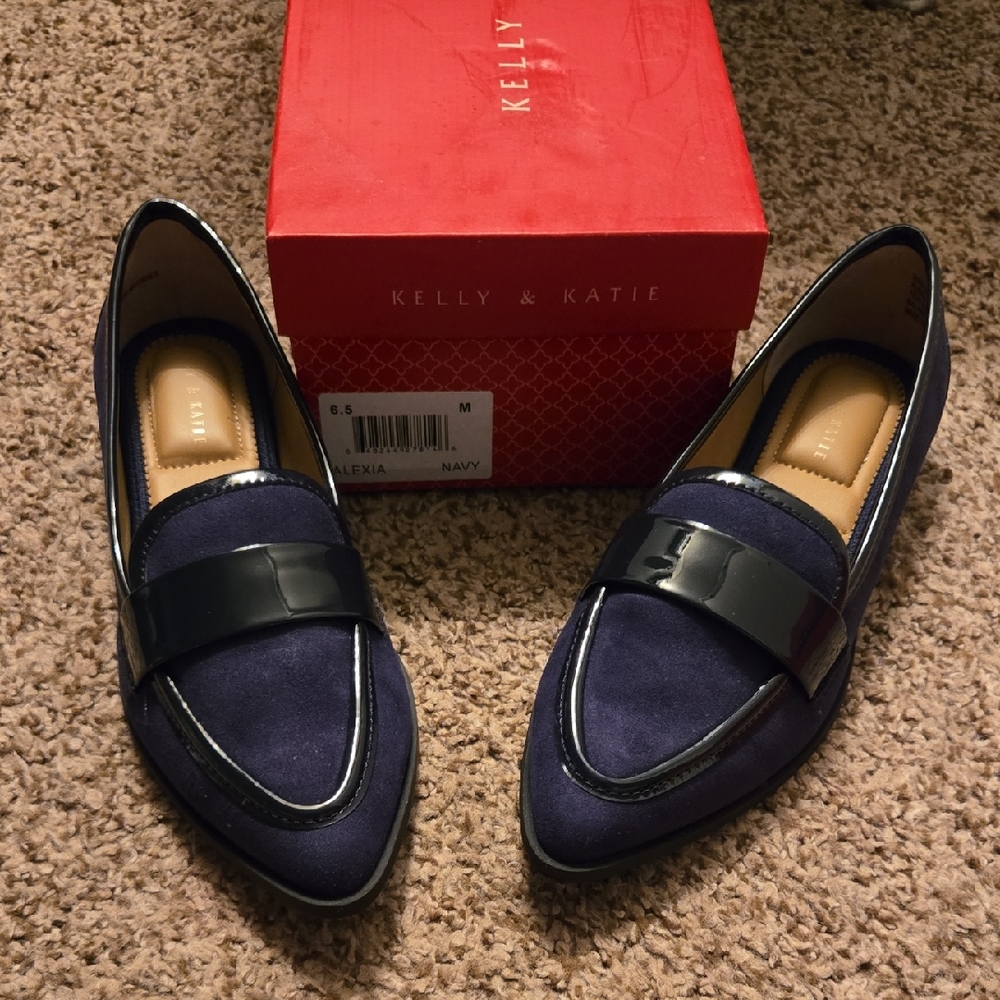 Kelly & Katie Alexia Navy Loafers
